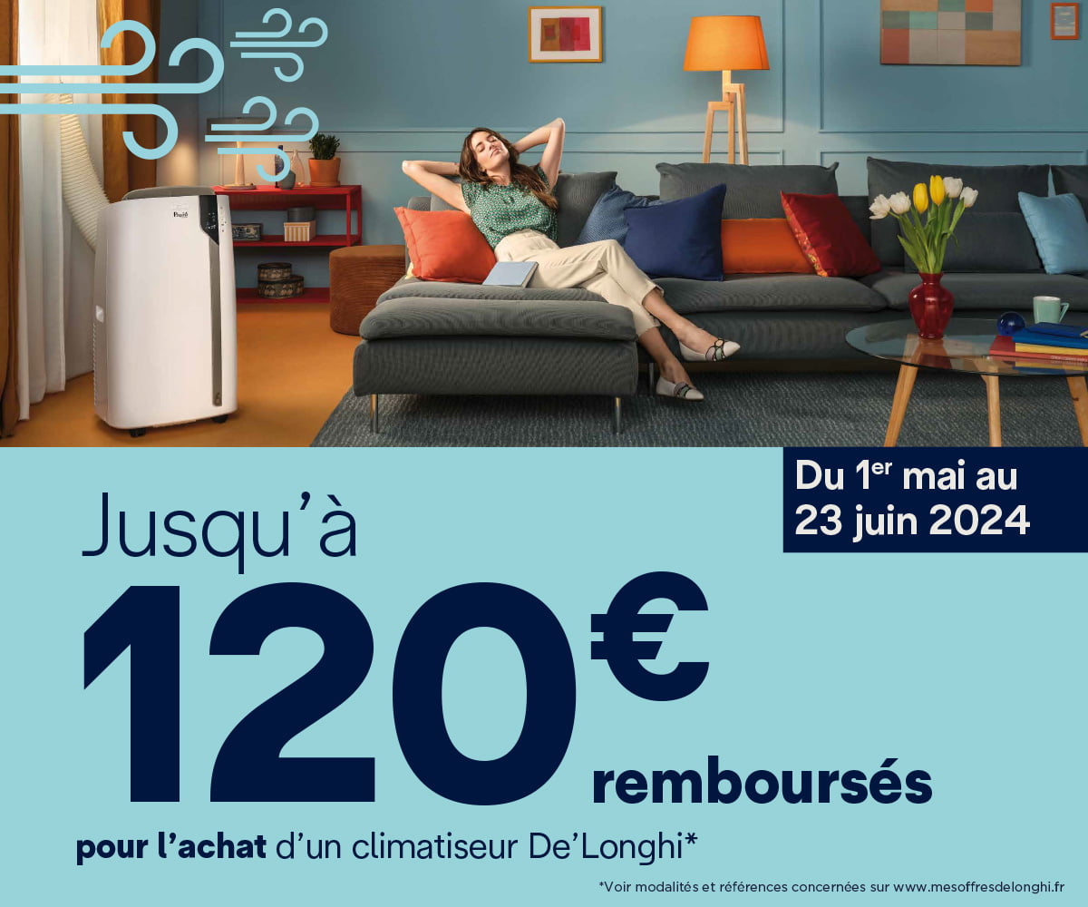 Offre Climatiseur : jusqu'à 120€ remboursés